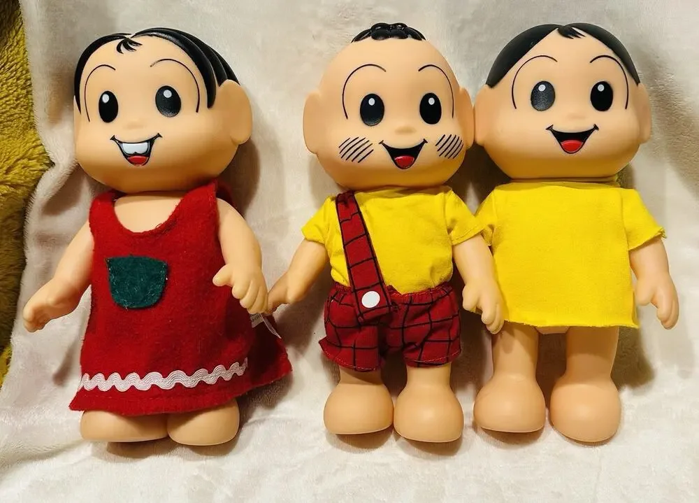 Brazilian Dolls Boneca Monica Classicos 3 Dolls RARE Turma da Boneca Cebolinha